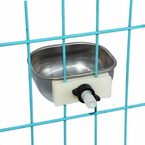 Confezione da 10 grandi ciotole per irrigazione coniglio in acciaio inox acqua automatica - Foto 6 di 9