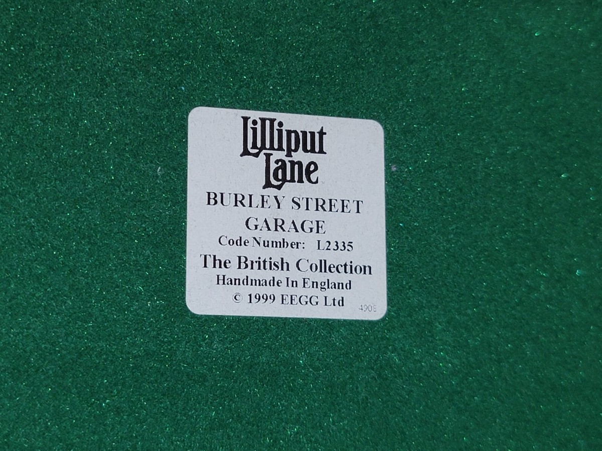 1999 Lilliput Lane Burley Street Garage Hand Made W/ deeds