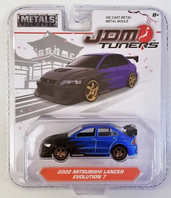 JADA TOYS JDM TUNERS 2002 MITSUBISHI LANCER EVOLUTION 7 1:64 SCALE 2017 WAVE 1A