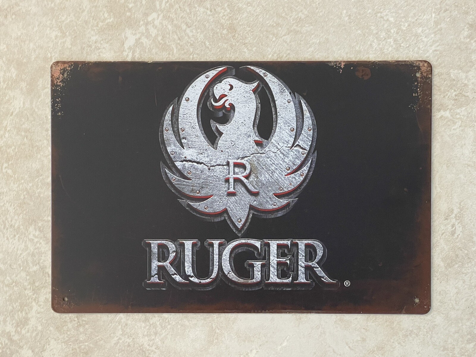 Ruger Tin Metal 8X12 Sign 2nd Amendment LCP 10/22 GP100 Wrangler eBay