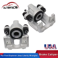 Pair Rear Brake Calipers For Ford Explorer Jeep Liberty Wrangler Left+Right
