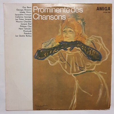 Schallplatte LP Vinyl 12'' Prominente des Chansons