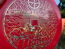 Innova 10th Anniversary Destroyer Star 10 Year  Disc Golf Red Gold 177G  #418