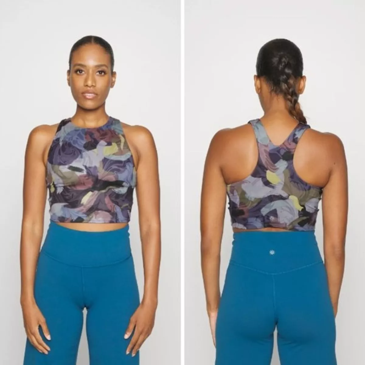 Athleta Sports Bra Conscious Crop Low Impact Longline Sports Bra