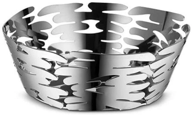 Cestino Frutta Centrotavola Alessi Barket BM10/18 Rotondo in Acciaio Inox 18/10, fotografia 5 di 7