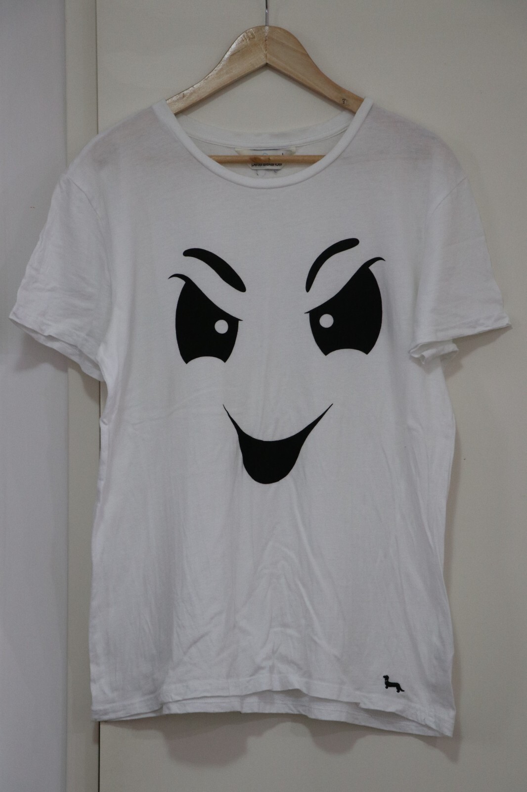 Peter Alexander Graphic Cartoon Ghost Face Print Whit… - Gem