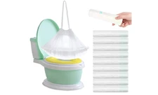 Toilet Seat Potty Bags Chair Liners Baby Training Toddler WC Universal 100 Pack