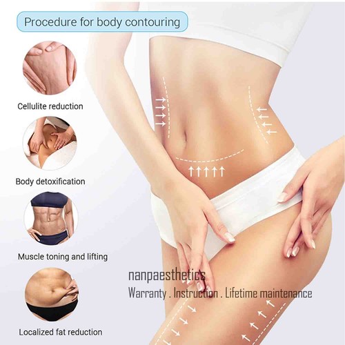 Nuovo Cryo Heating Skin Thermal EMS Raffreddamento Viso 2 Manici Macchina Scultura Corpo - Foto 13 di 23