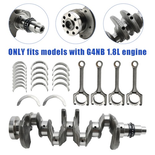 G4NB 1.8L Engine Crankshaft & Rods&Bearings Set for Hyundai Elantra Forte KIA A1 - Picture 6 of 20