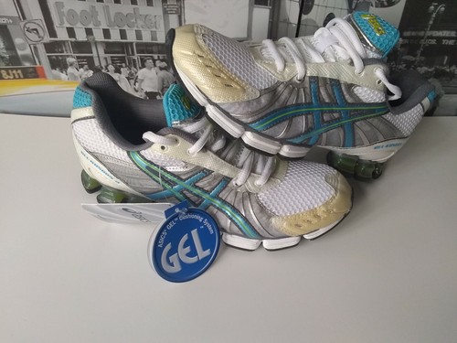 ASICS® GEL-Kushon® 3 WOMEN'S size US 6.5 / EUR 37.5 White/Island Blue/Lime new - Picture 8 of 10