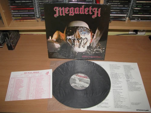 MEGADETH Killing Is My Business (LP 1985 Combat USA 1st press) Metallica, Slayer