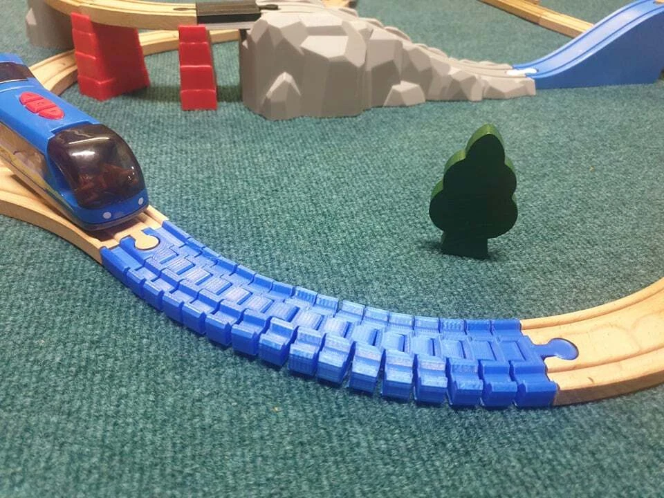 Children's Play, Flexible and Flexible Rail for Duplo Train 