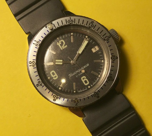 NEW 12 HOUR 60 MINUTE COMBO SCALE Bezel for Vostok Amphibian Komandirskie Watch - Picture 3 of 6