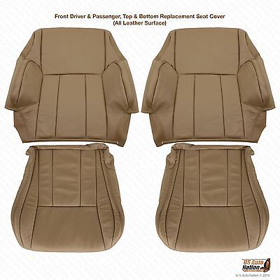 1996 2002 Toyota 4 Runner Conductor Pasajero Inferior Superior De Cuero Cubierta Asiento Bronceado - 4runner Leather Seat Replacement