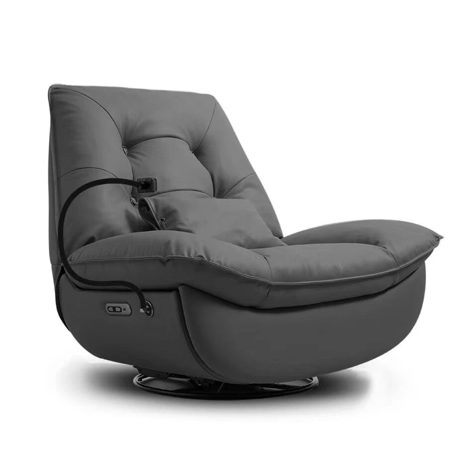 Power Recliner in Dark Grey New assembled for Gaming Reading