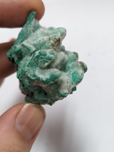 Kobyashevite and selenite over Calcite Specimen Crystal Pseudomorph Cluster - Picture 7 of 9