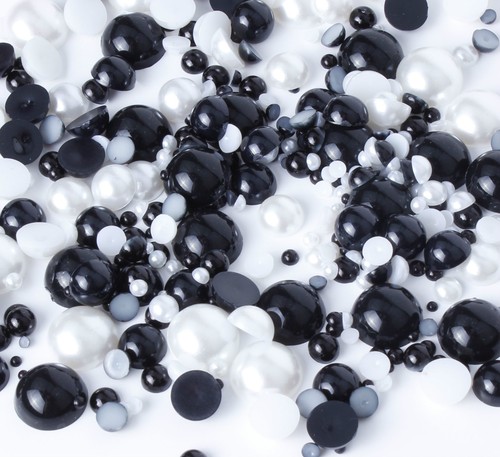 Mixed Flat Back Pearls Rhinestones Embellishments Face Gems Craft Card Making - Picture 5 of 74