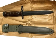 ITALIAN ARMY ISSUE BM59 BAYONET WITH SCABBARD MILITARY REPACKED.