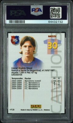 2004-05 Panini Megacracks Barca Campeon - Lionel Messi #35