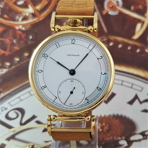 Orologio Vintage URSS MATRIMONIO Quadrante Argento MOLNIJA 3601 meccanismo 15Gioielli 1949anno - Foto 3 di 15