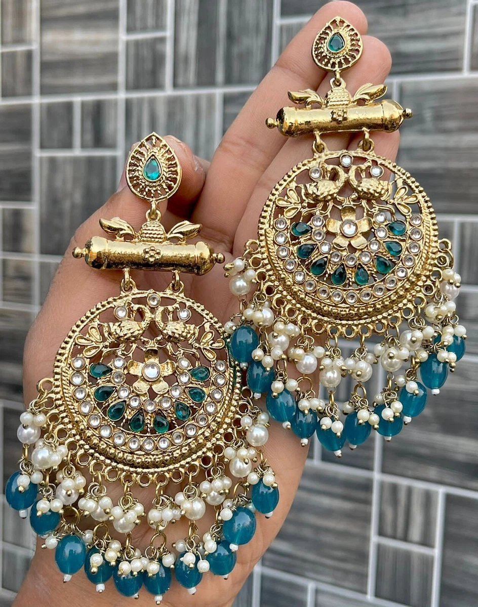 Kundan earrings hotsell ebay