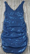 Urban Outfitters NWT Blue Sequin Mila Dress Sz Sm