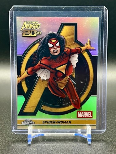 2025 Topps Chrome Marvel Spider-Woman The New Avengers 20th Anniv Refractor