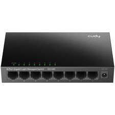 8 Port Gigabit Switch Easy Smart Managed Desktop WallMount Metal Sturdy
