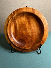 Red Cedar Hand Turned Bowl Signed Numbered Oklahoma Artist 7.5 in