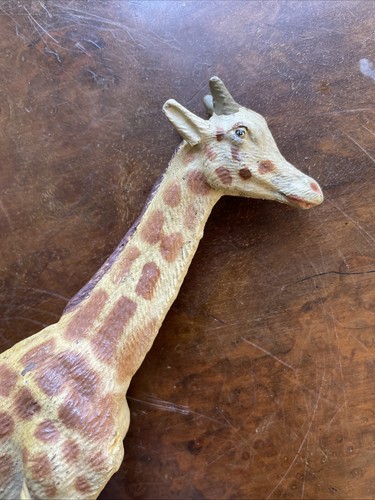 VINTAGE ELASTOLIN COMPOSITION GIRAFFE 17cm Tall - Picture 2 of 11