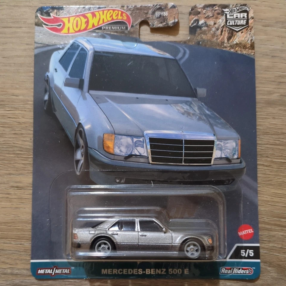 2023 Hot Wheels MERCEDES-BENZ 500 E W124 Canyon Warriors Premium Car culture