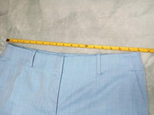 Talbots Southhampton Anzughose blau weiß dünne Streifen 29" Schrittlänge Büro 14 - Bild 12 von 16