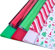 120 Sheets Christmas Tissue Paper for Gift Bags, 20" X 14" Xmas Holiday Tissue P