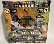 2021 Panini Illusions Football Mega Box - Brand New Factory Sealed, auto or mem