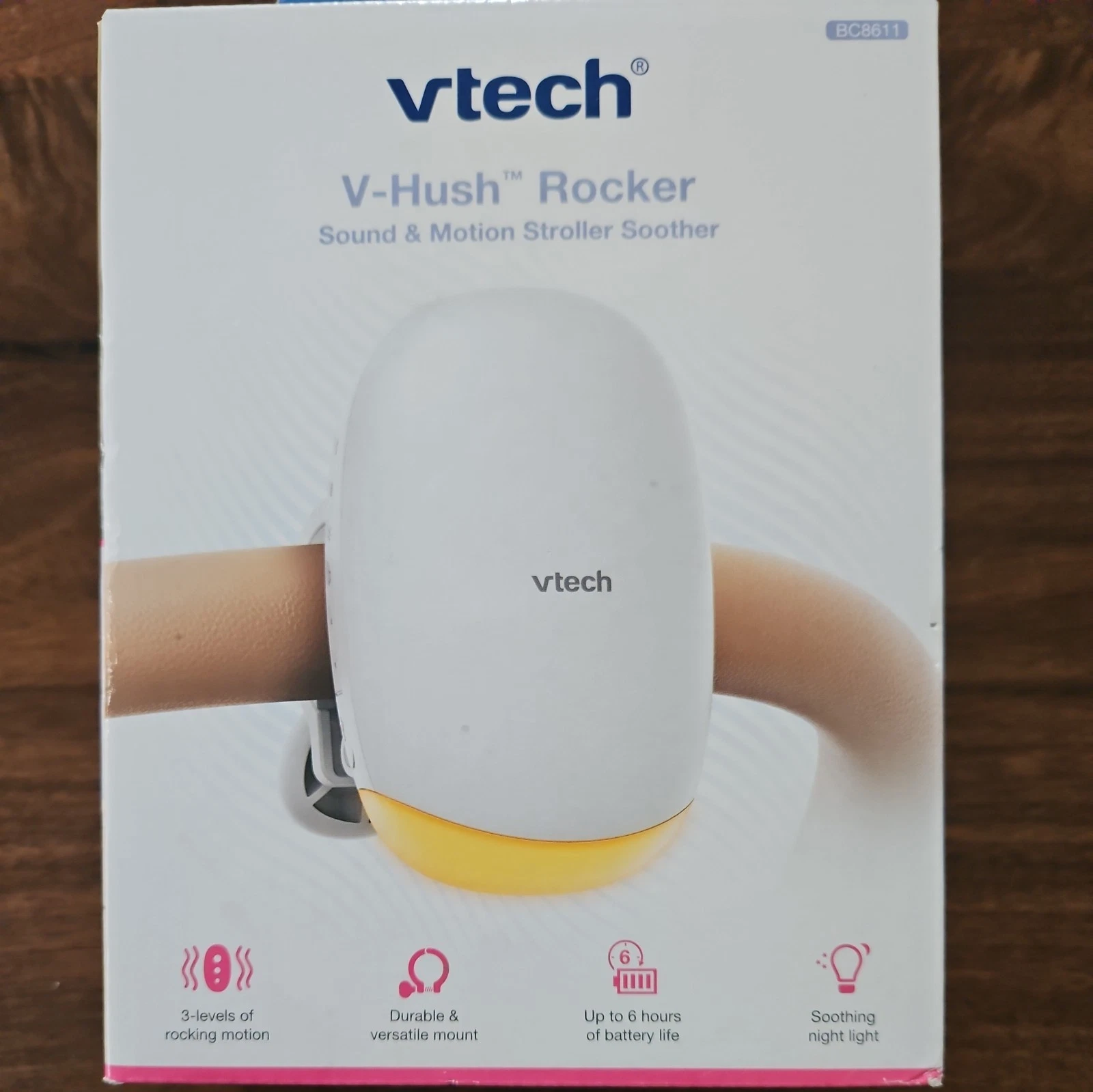 VTech V-Hush Rocker Sound Motion Stroller Soother Works For Cribs As Well
