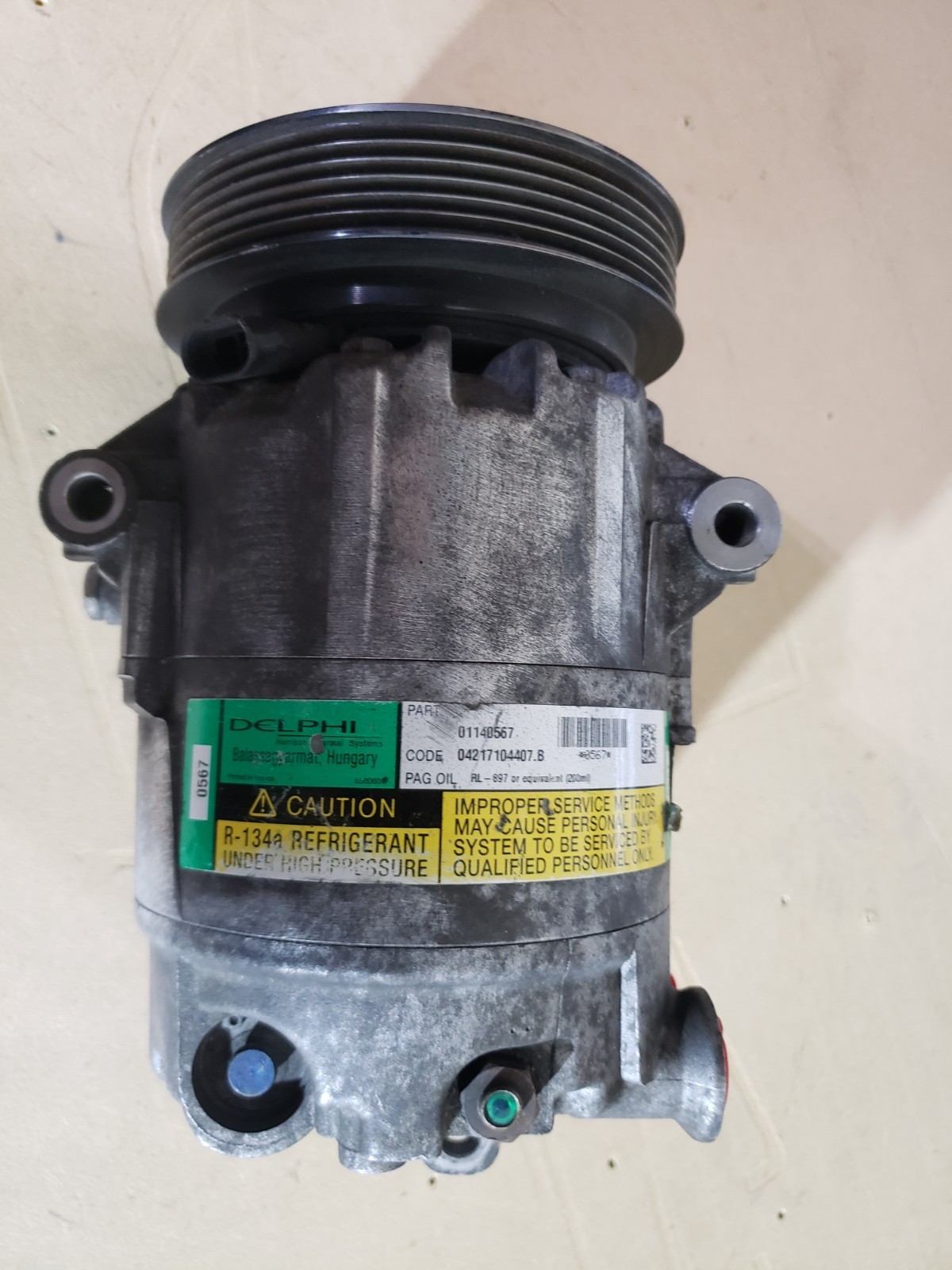 Maserati Quattroporte 2005 Ac refrigerant