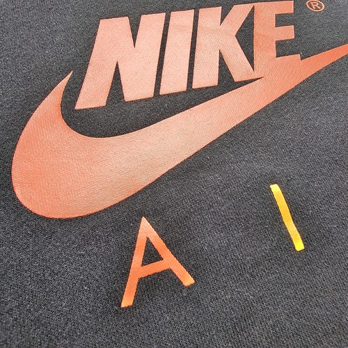 Nike Air Hoodie Youth Large Black Kids Boys Sweatshirt Get Over Fear Of Heights - Picture 3 of 10