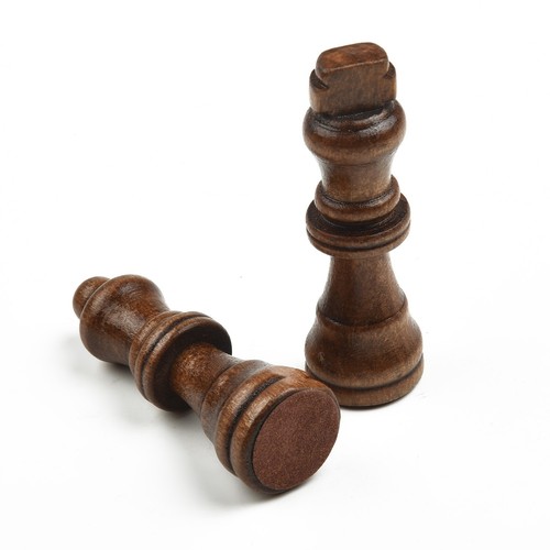32pcs Wooden Carved Chess Pieces Hand Crafted Set 65mm Chess Game New Interested - Picture 10 of 20