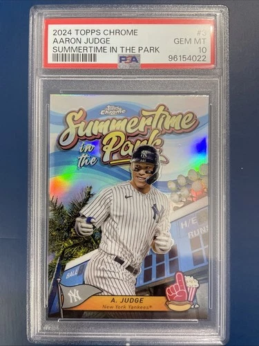 Aaron Judge 2024 Topps Chrome Summertime In The Park PSA 10