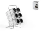 H&H Spice Rack 6 Jars With Rotating Stand