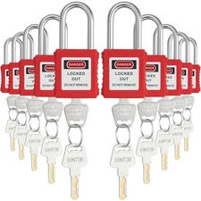 Lockout Tagout Locks Set,10 PCS Safety Lockout Padlocks,Lock Out Tag Out9858