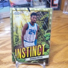 Marketplace image: Brandon Miller Superfractor 1/1 2024-25 Topps Chrome Basketball #INS-8 Instinct