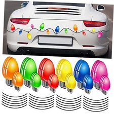 60 Pcs Reflective Christmas Car Magnets Set, 36 Pieces Xmas Holiday Lights