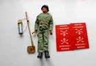 Palitoy Action Man Gi Joe Vintage  12 inch " Mine Clearing  " Rare set !