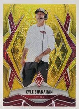 2025 Panini Phoenix Football Kyle Shanahan Yellow Mojo #/35 49ers