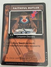 Tomb Raider CCG B112 - Faithful Butler - Big Guns Rare Card