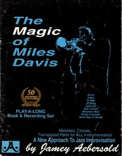 Jamey Aebersold Jazz THE MAGIC OF MILES DAVIS Play-A-Long Book CD Set