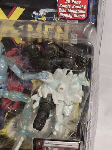 MIP 2004 Marvel Legends Iceman 6.5" Figure W/ Comic Book + Card Toybiz - Picture 5 of 11
