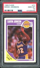 Magic Johnson: 1989 FLEER #77 - PSA 10
