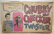 1960's Empire Plastics Chubby Checker Twister Set with record